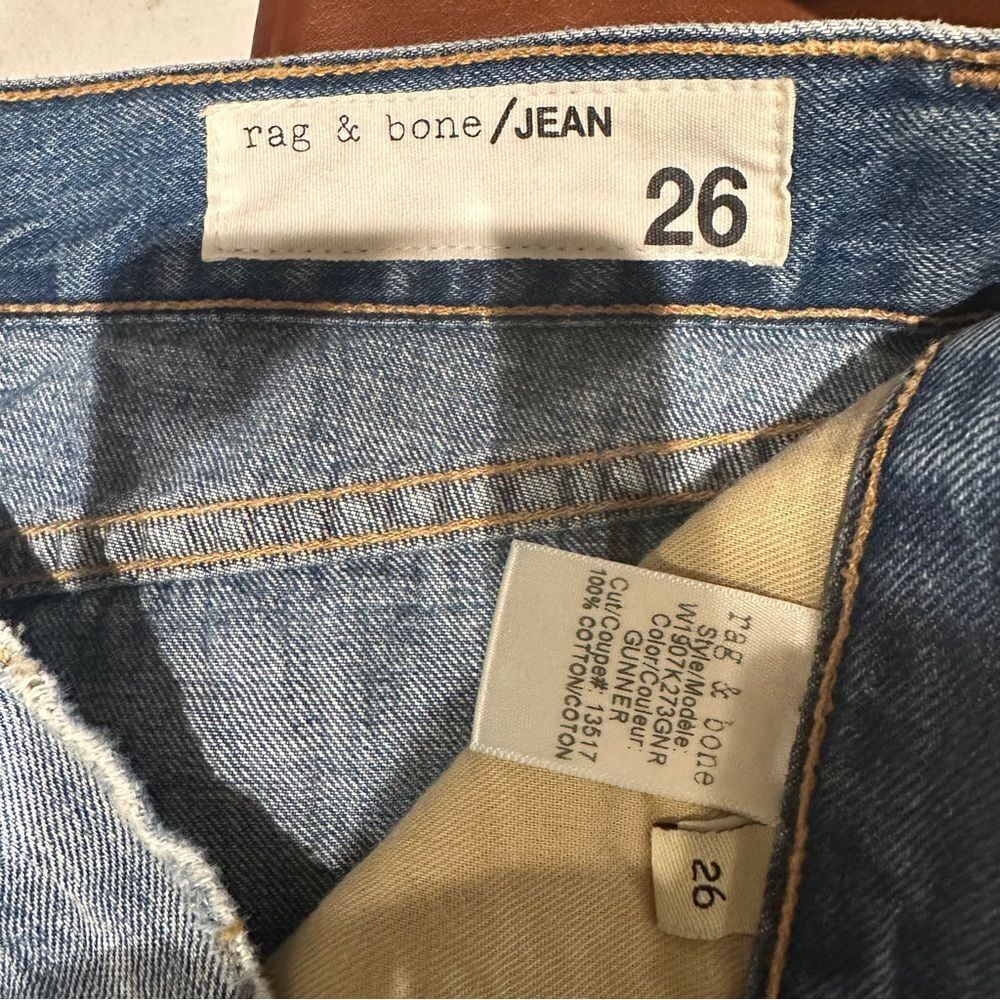 rag & bone | 26 | Distressed Jean Shorts gunner 2.5” inseam - Picture 6 of 8